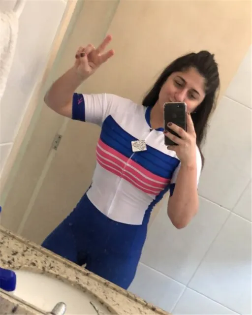 2021 New proTeam Triathlon Cycling Jersey Sweatshirt Short Sleeve Jersey Bodysuit Maillot Gel Set Women's Jumpsuit Summer Full
