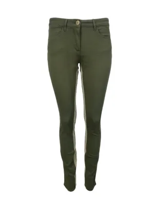 3X1 Women's Khaki Army Contrasy Mid Rise Jeans #203 NWT