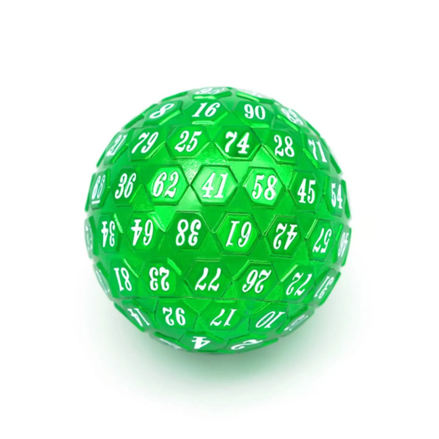45mm Metal D100 - Green with White Font