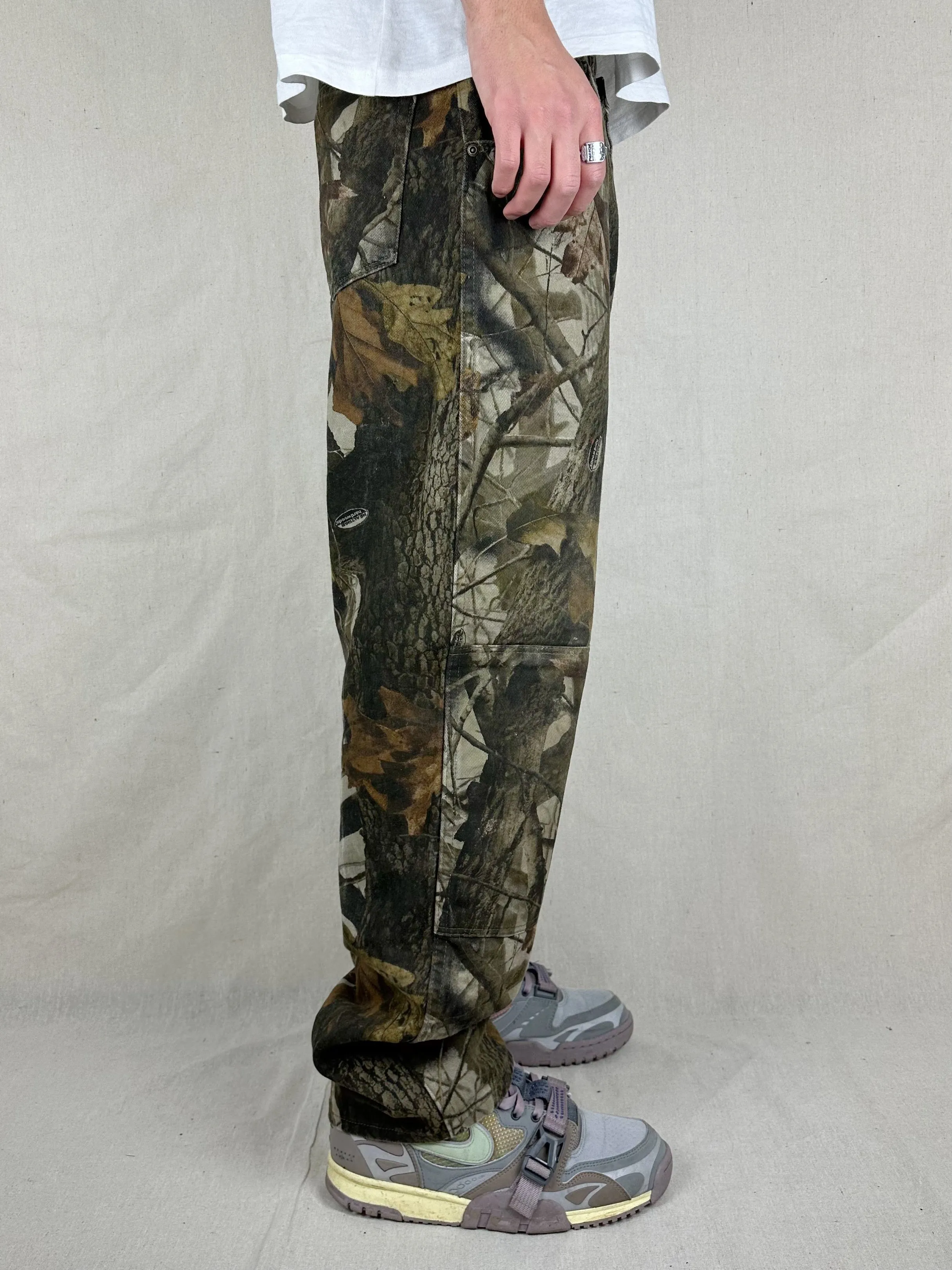 90's Wrangler Realtree Camo Double Knee Vintage Jeans Size 36x32