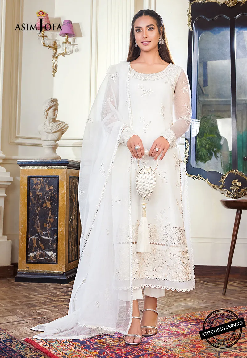 AJIM-13 Asim Jofa The Iqra & Minal Edit Winter Collection 2022 | Unstitched Embroidered Cotton Suits