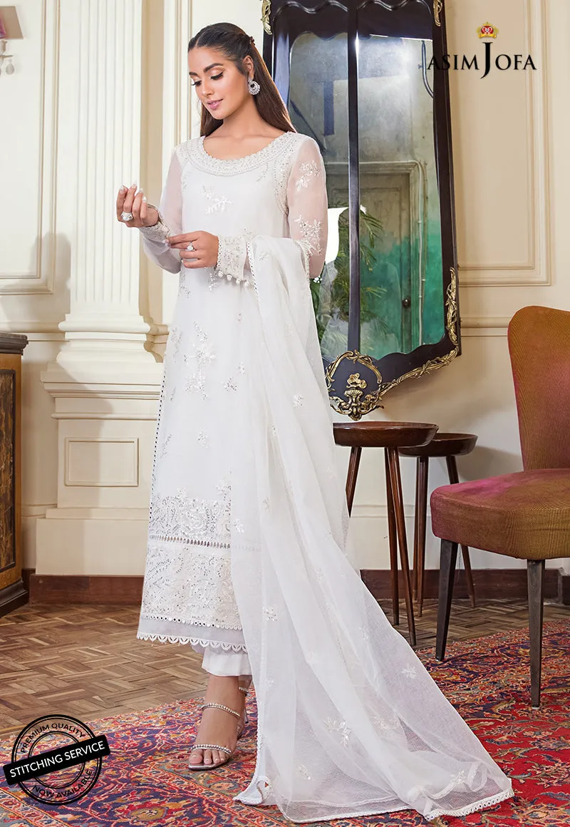 AJIM-13 Asim Jofa The Iqra & Minal Edit Winter Collection 2022 | Unstitched Embroidered Cotton Suits