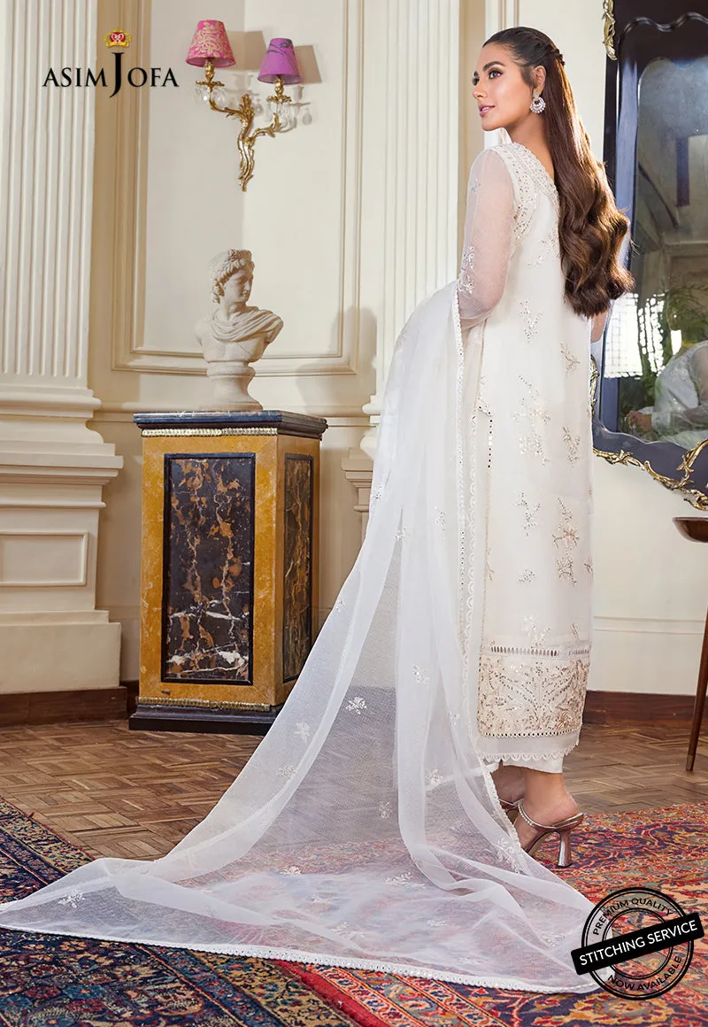 AJIM-13 Asim Jofa The Iqra & Minal Edit Winter Collection 2022 | Unstitched Embroidered Cotton Suits