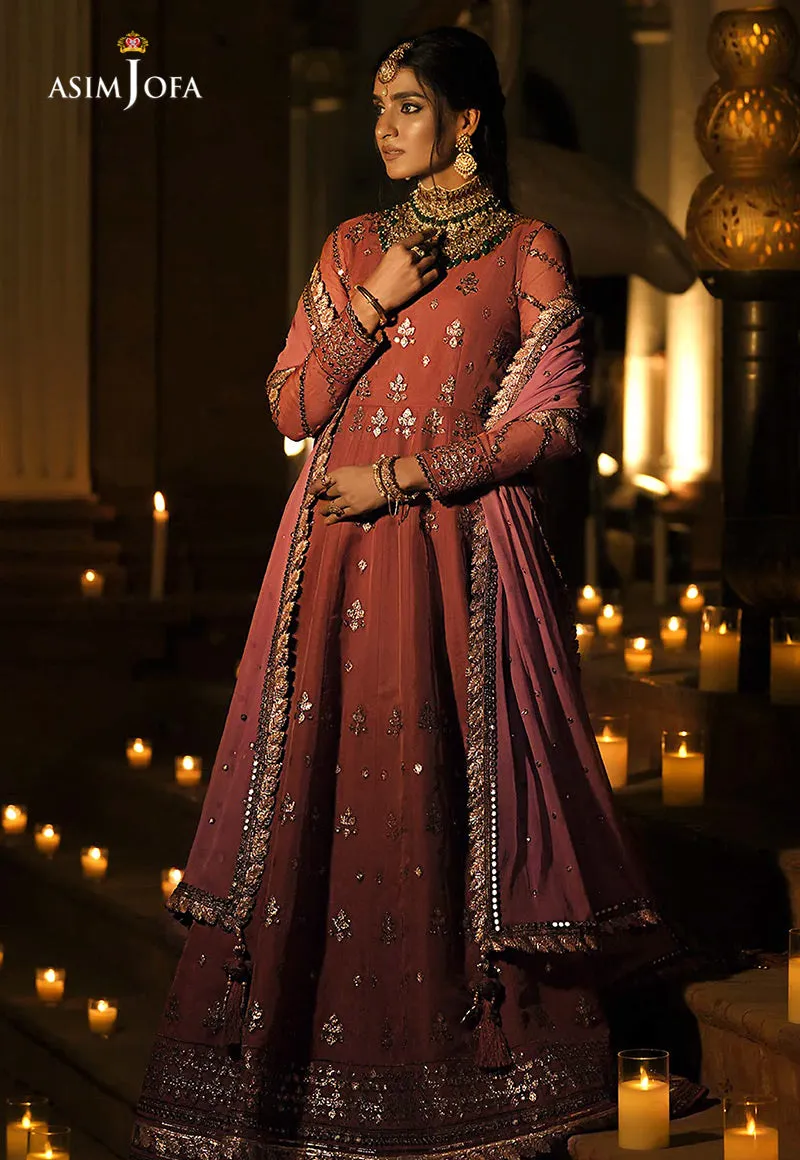 AJST-09 | Asim Jofa Sadqay Tumharay Eid Collection 2022 | Unstitched Embroidered Organza Suits