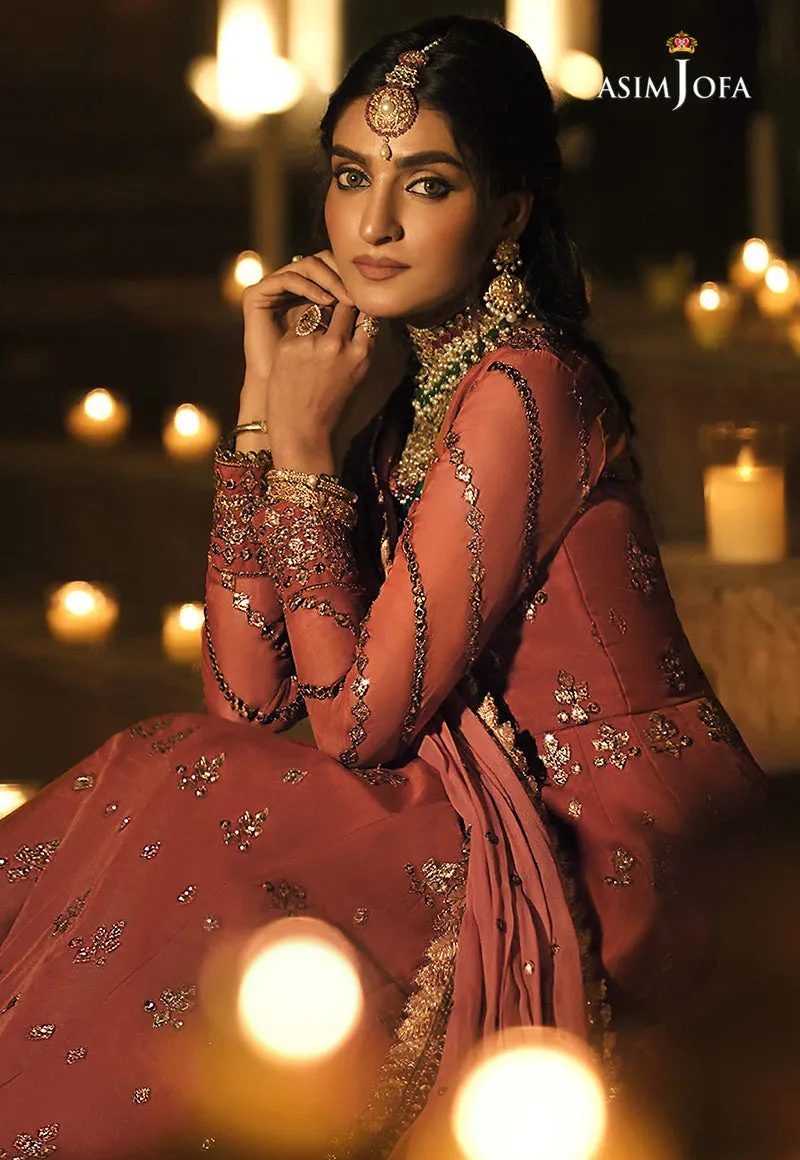 AJST-09 | Asim Jofa Sadqay Tumharay Eid Collection 2022 | Unstitched Embroidered Organza Suits
