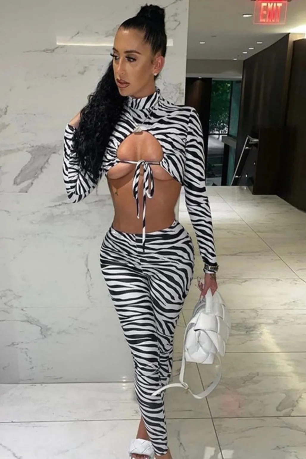 All Printed Up Baddie Two-Piece Set