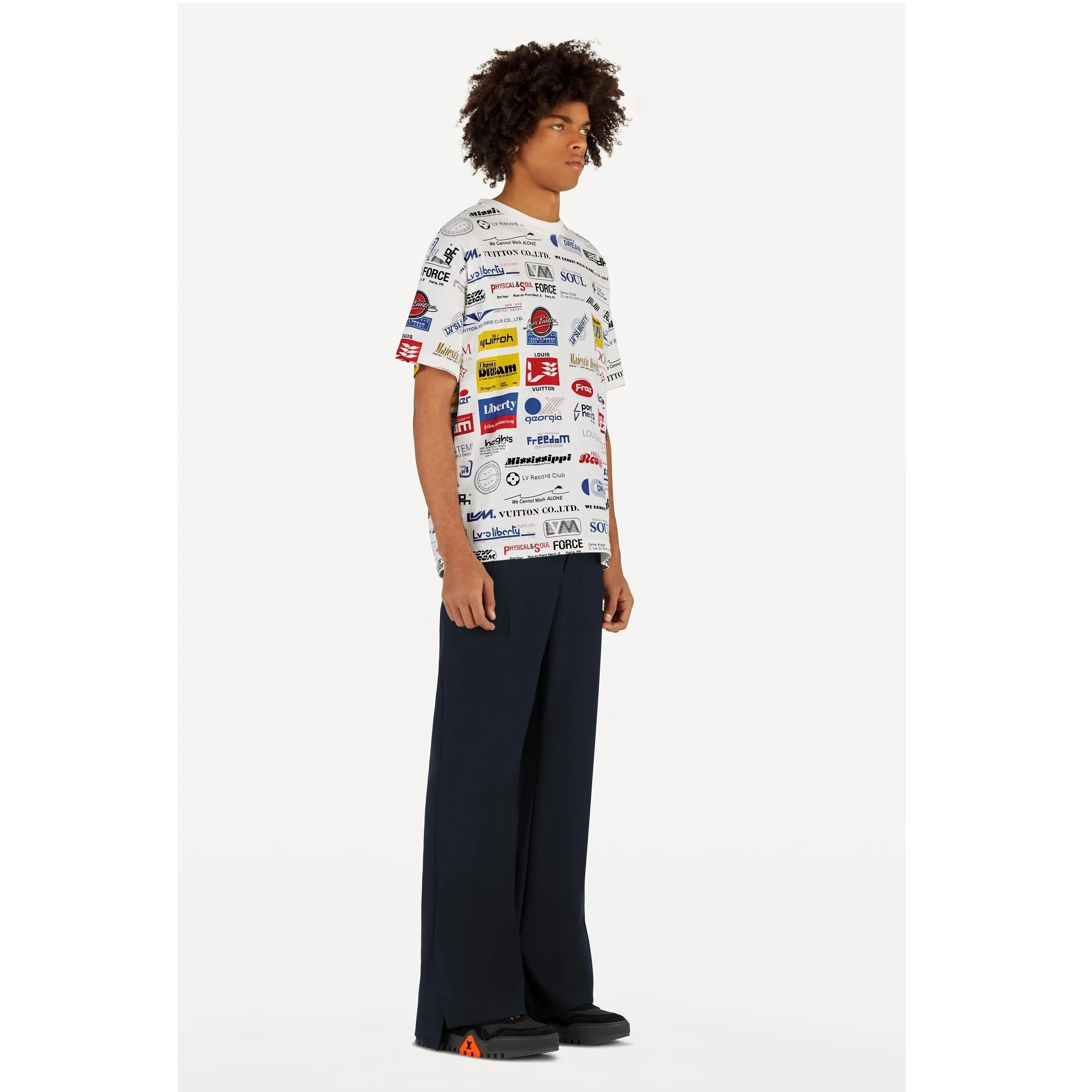 Allover Logos Printed T-Shirt