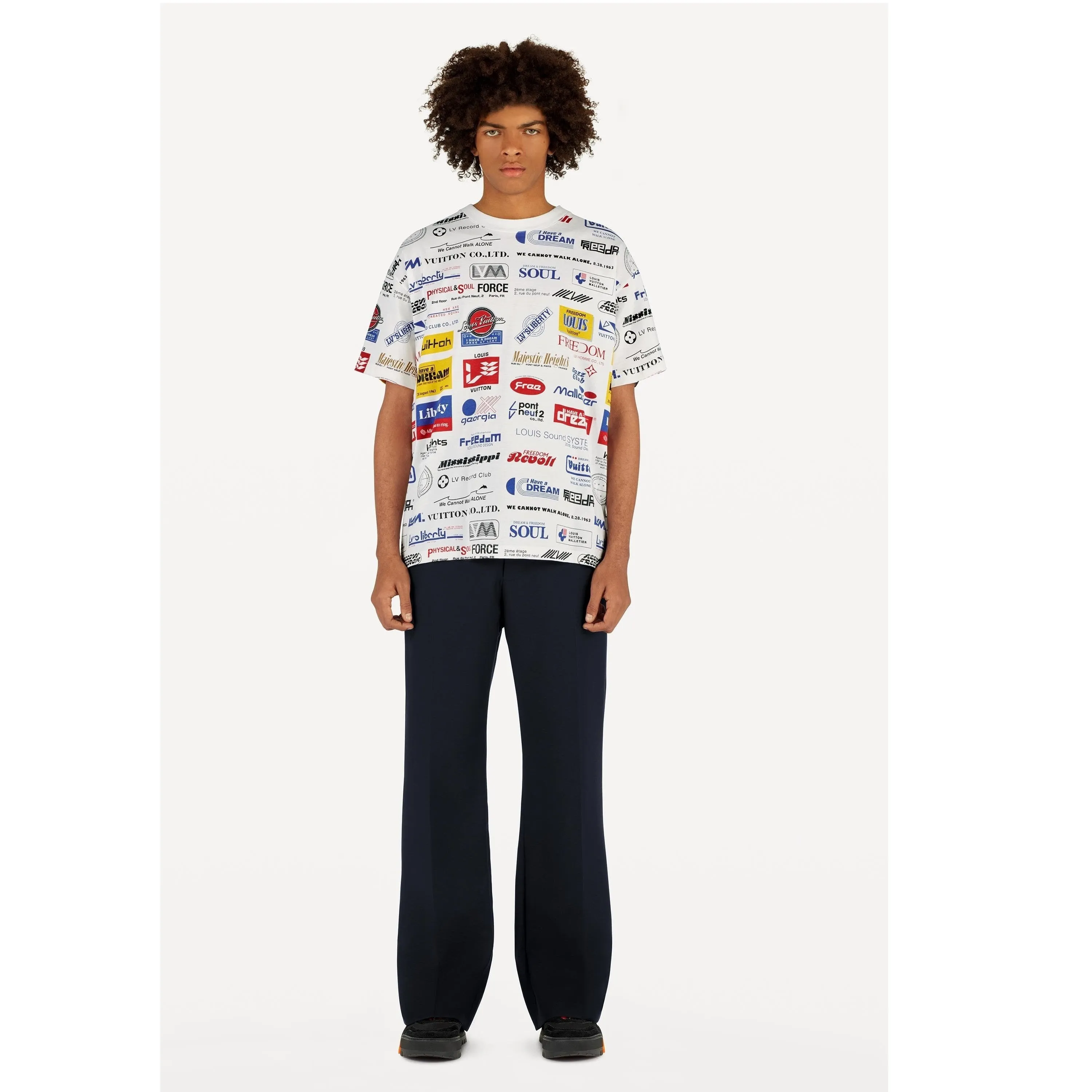 Allover Logos Printed T-Shirt