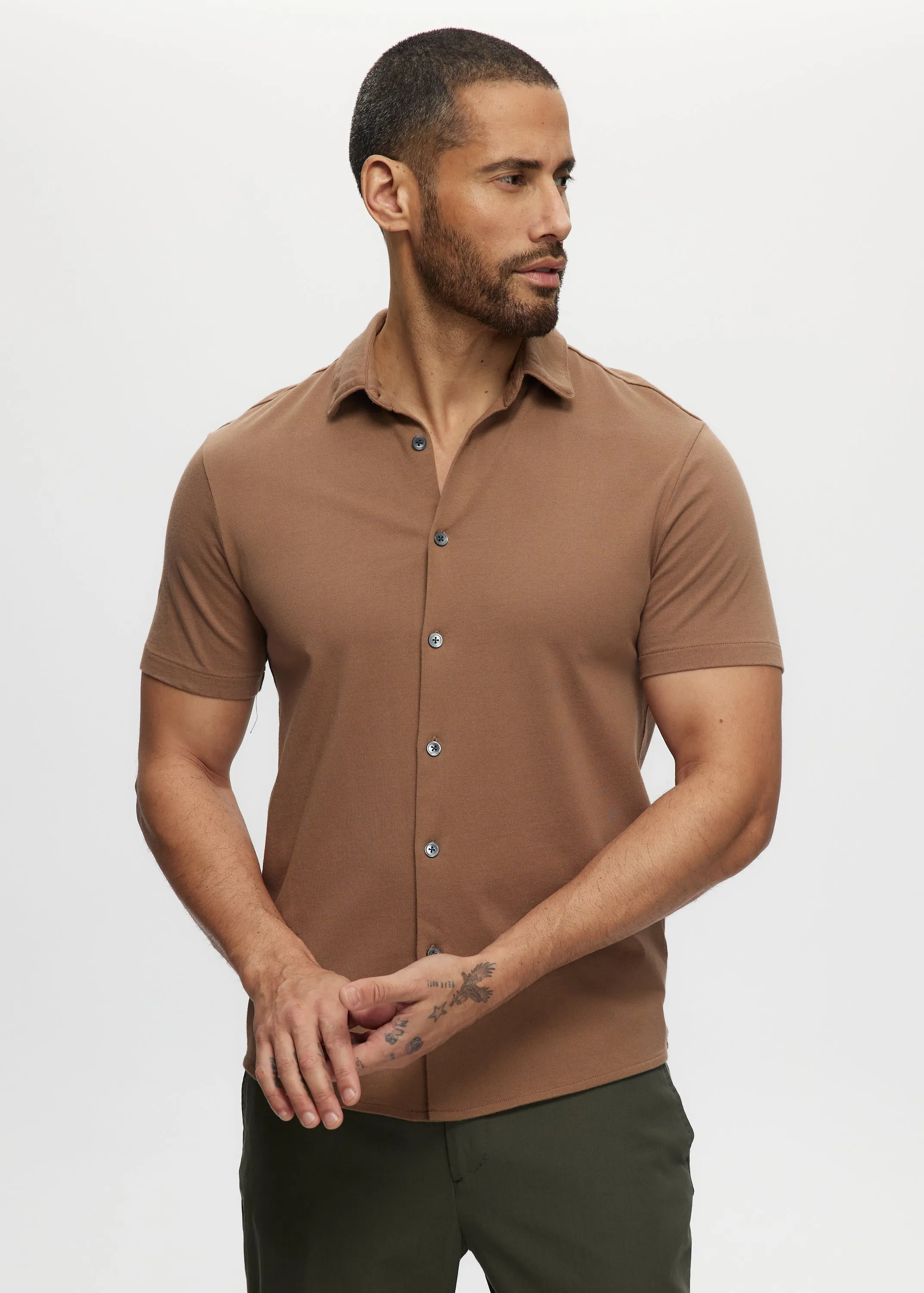 Andrew Jersey Tipped  Shirt