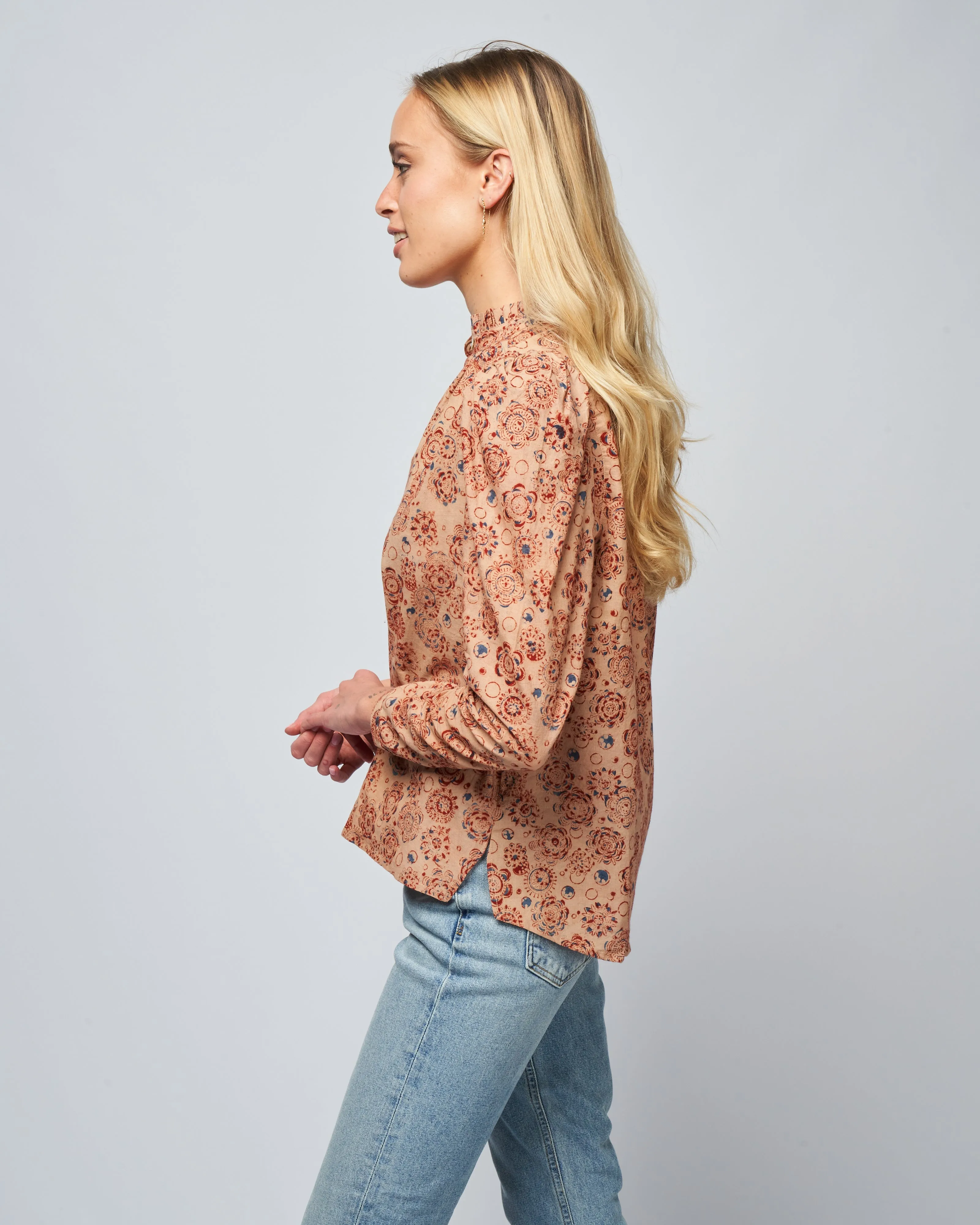 annabel juniper shirt - khaki juniper