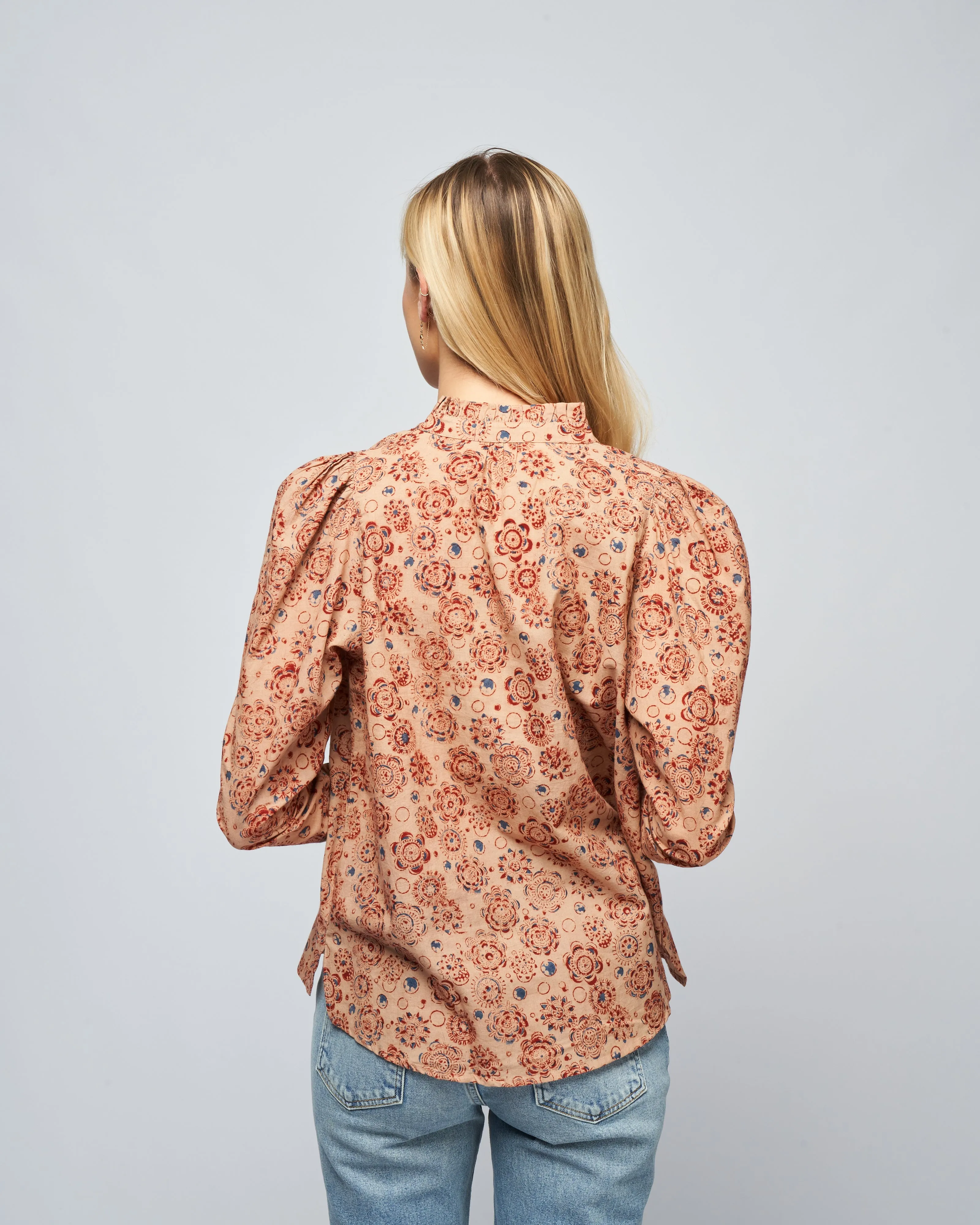 annabel juniper shirt - khaki juniper