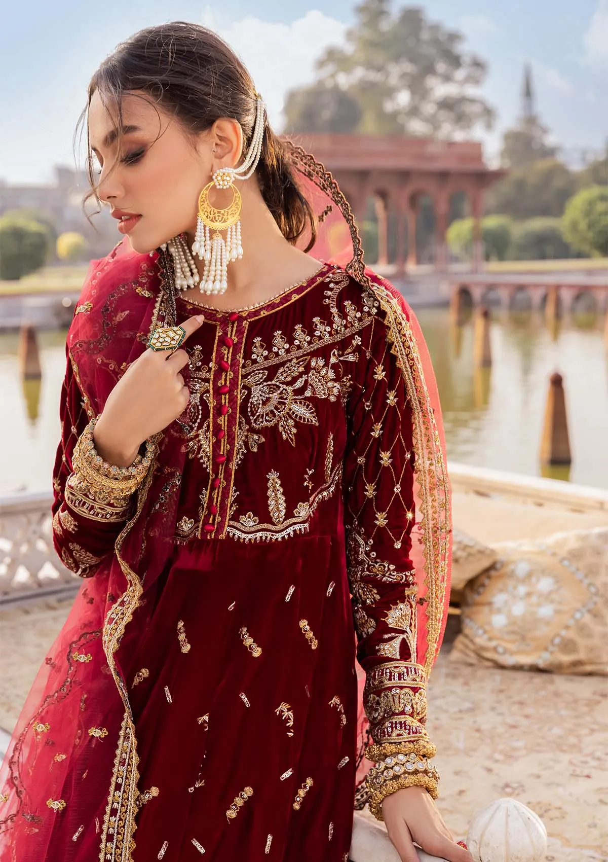 BAAGH - LOOK 05 | AIK Atelier Baagh Unstitched Velvet Winter Collection 2022 | Unstitched Embroidered Velvet Suits