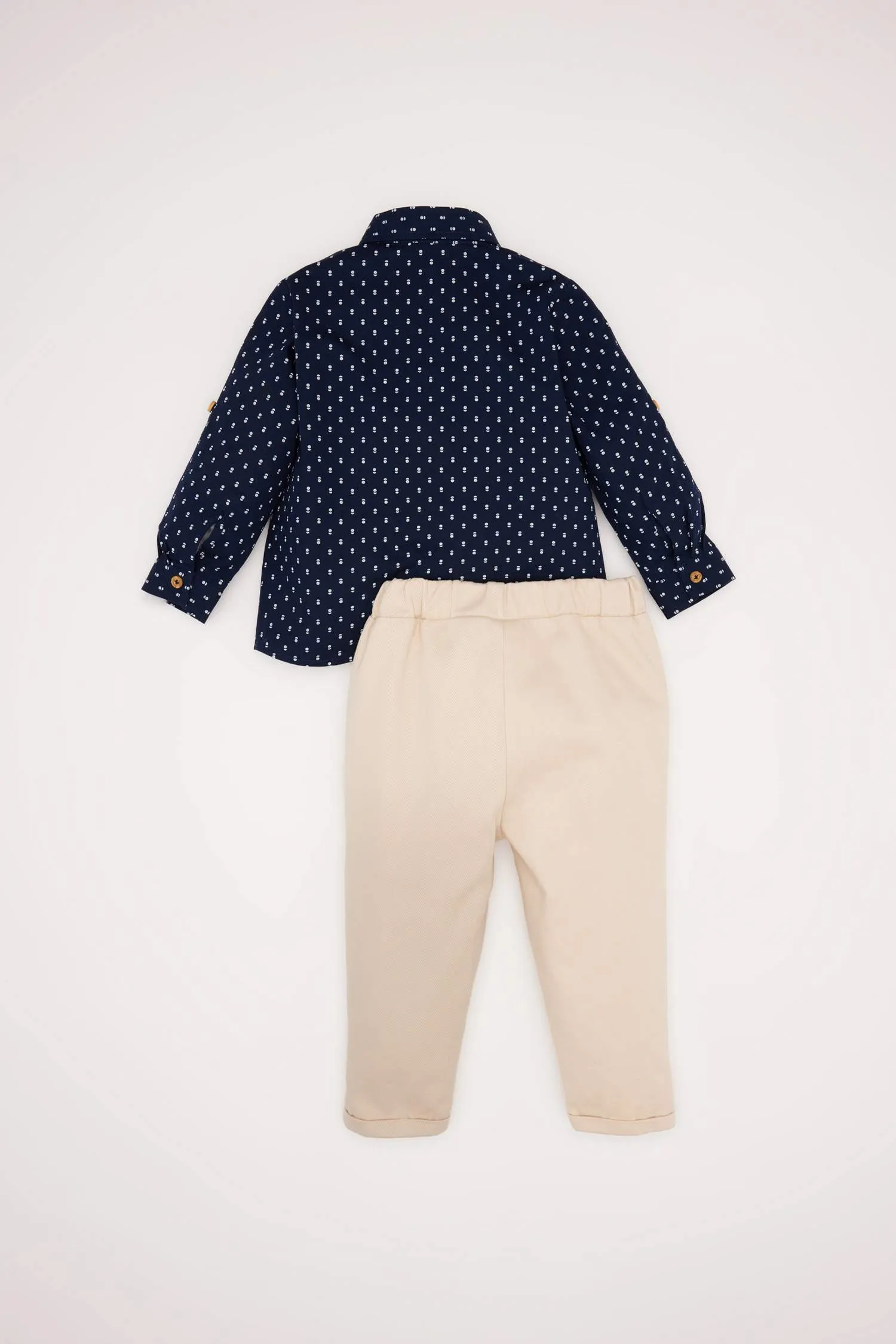 Baby Boy Patterned Shirt Pants 2 Piece Set