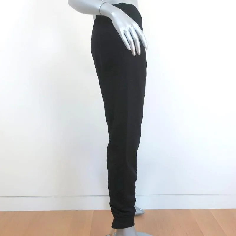 Balenciaga Sweatpants Black Cotton-Blend Size 38 Track Pants NEW