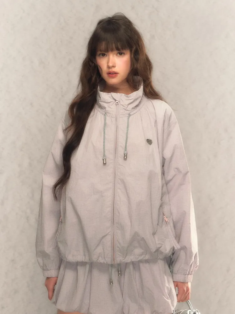 Balloon Breeze Windbreaker Jacket & Skirt-Pants Set