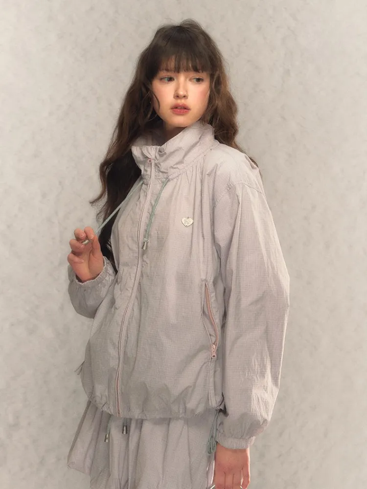 Balloon Breeze Windbreaker Jacket & Skirt-Pants Set