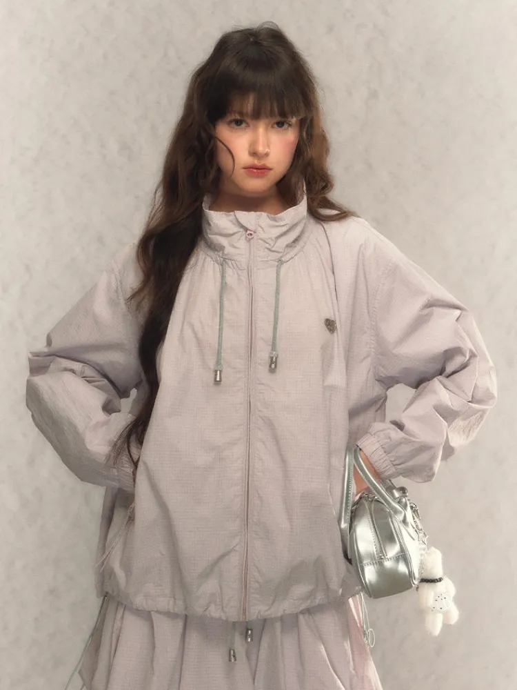 Balloon Breeze Windbreaker Jacket & Skirt-Pants Set