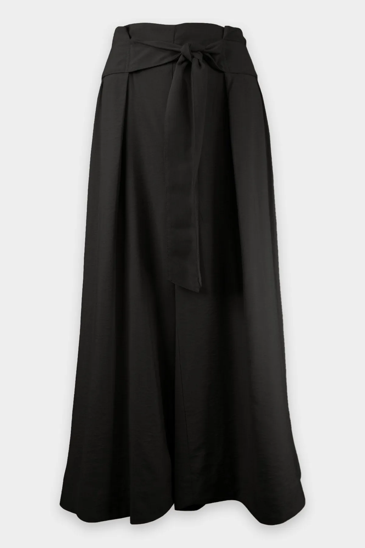 Belted Palazzo Culotte in Black