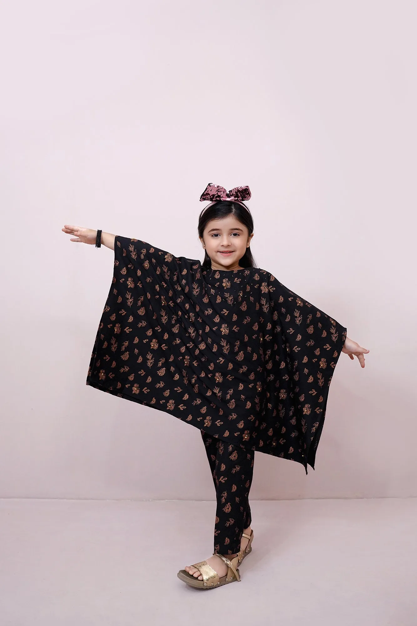 Black Embroidered Chiffon