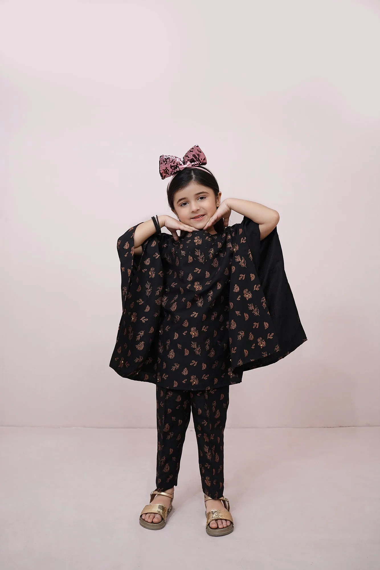 Black Embroidered Chiffon