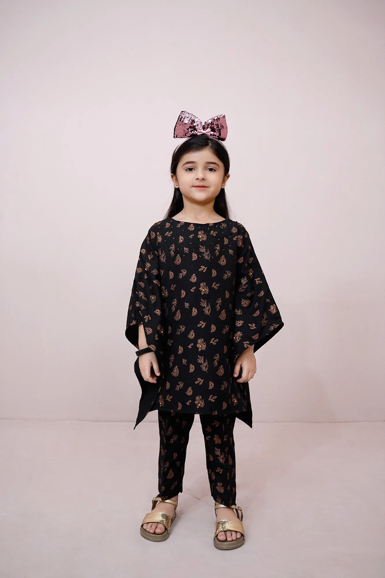 Black Embroidered Chiffon