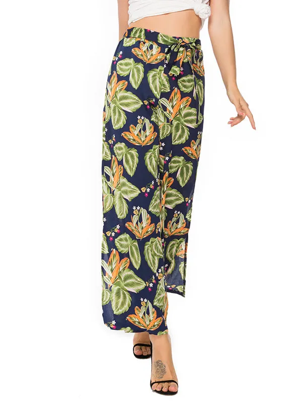 Bohemia Casual Printed Straight Pants