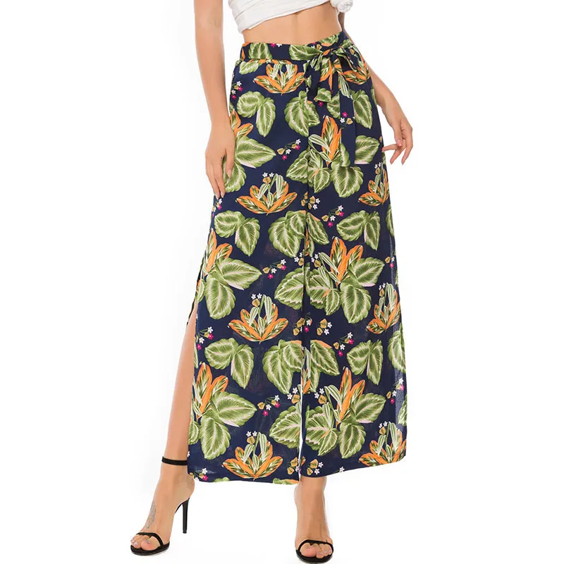 Bohemia Casual Printed Straight Pants