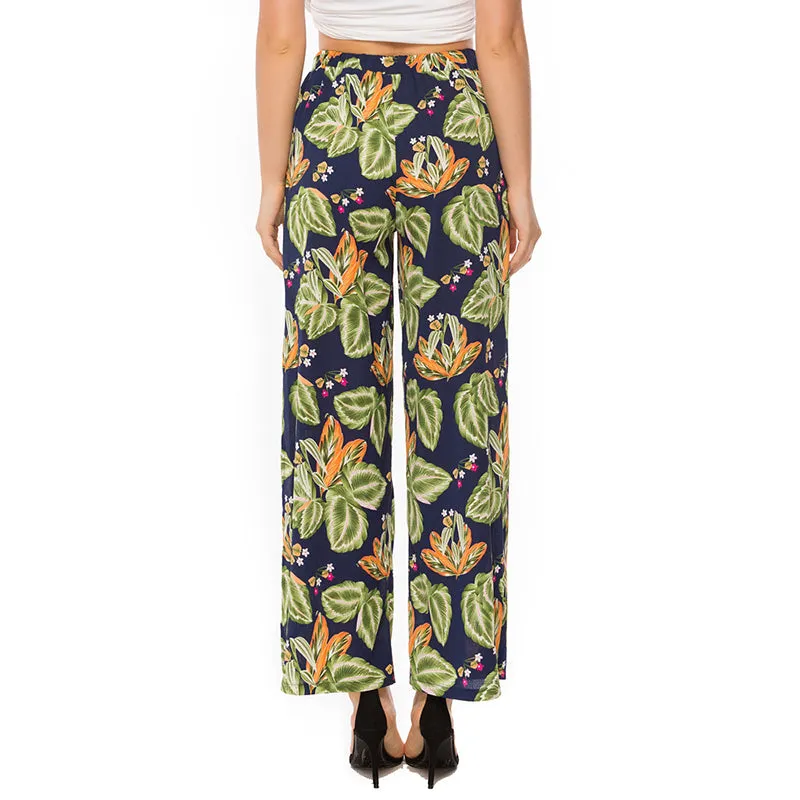 Bohemia Casual Printed Straight Pants
