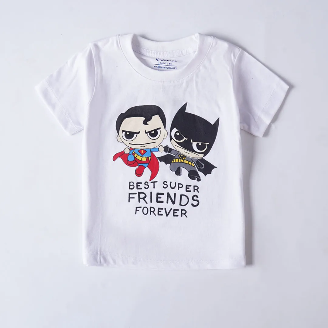 Boys Half Sleeves-Printed T-Shirt (Super)