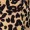 Brown Animal Print Ruffle Front Long Sleeve Top