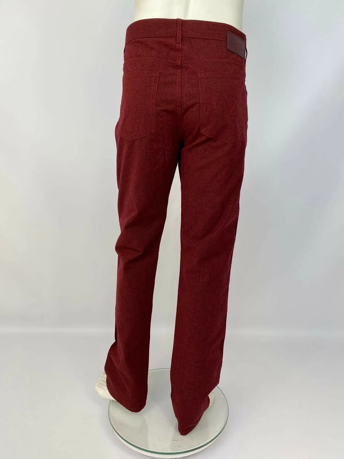 Burgundy Patch Jeans