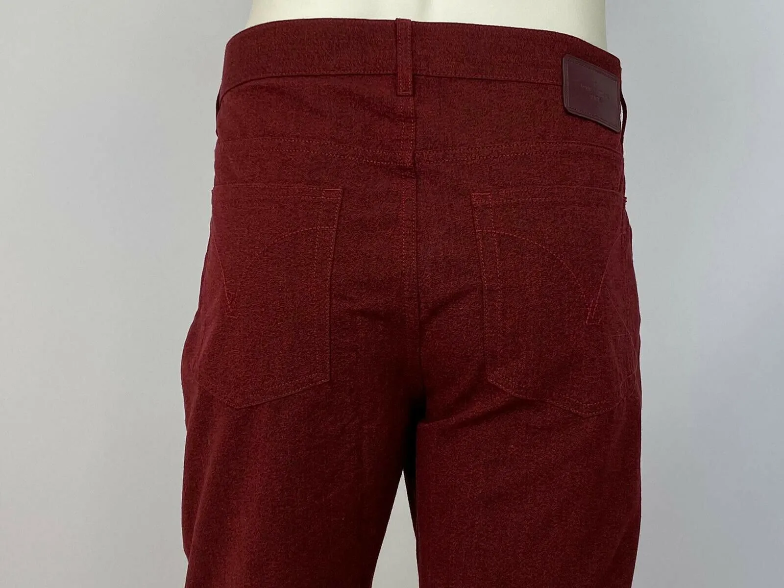 Burgundy Patch Jeans