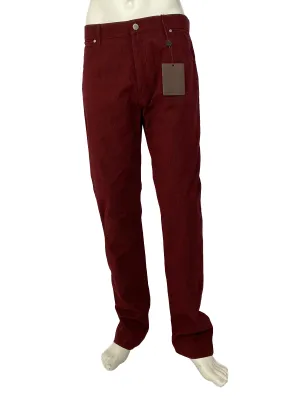 Burgundy Patch Jeans