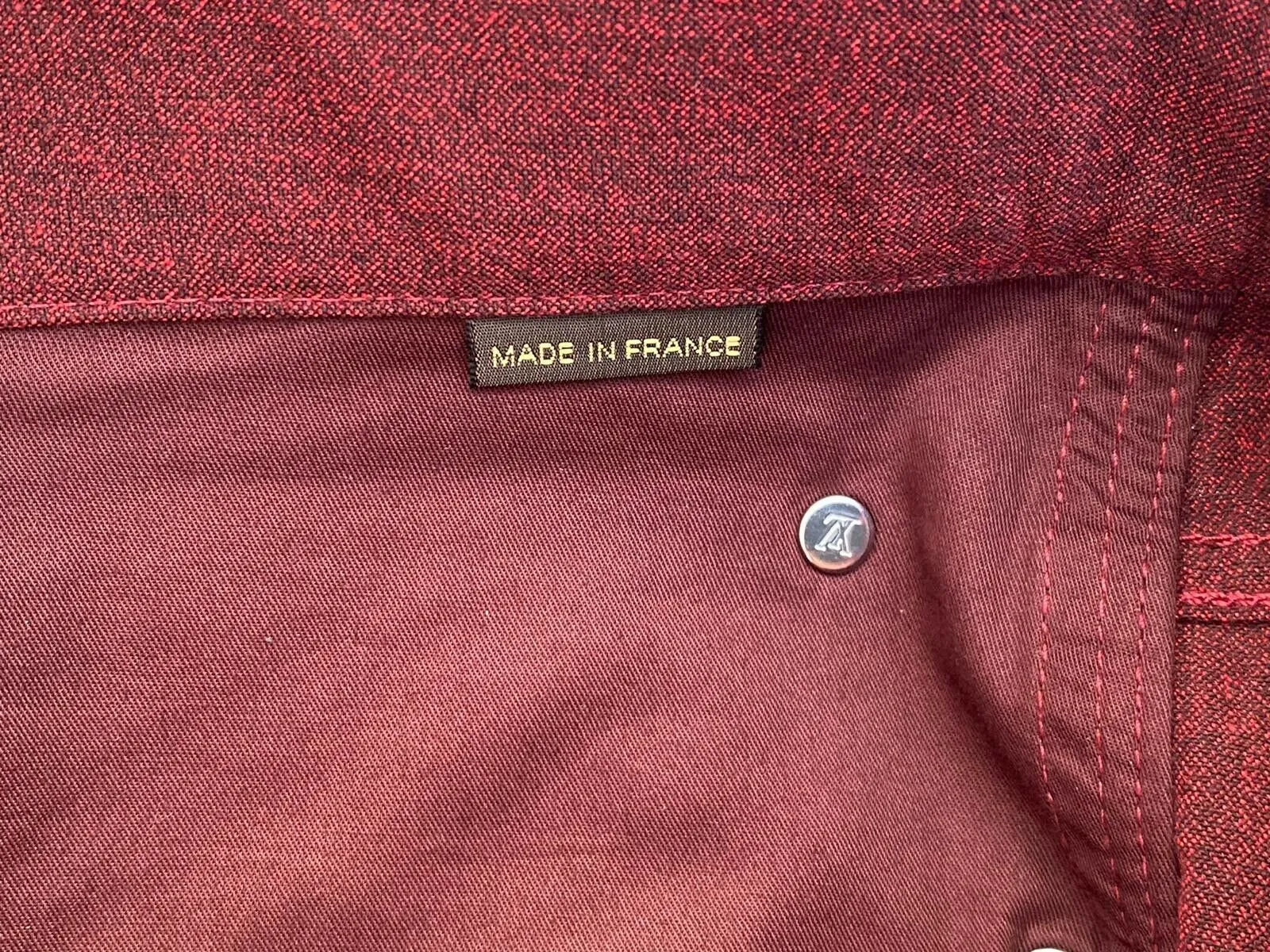 Burgundy Patch Jeans