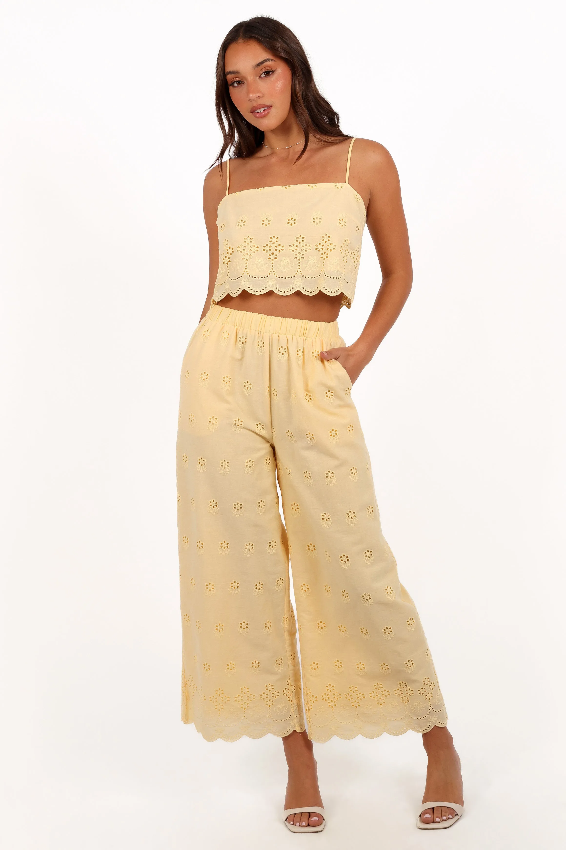 Clementine Pant Set - Honeysuckle Yellow