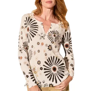 Cocomilk Split Neck Sweater