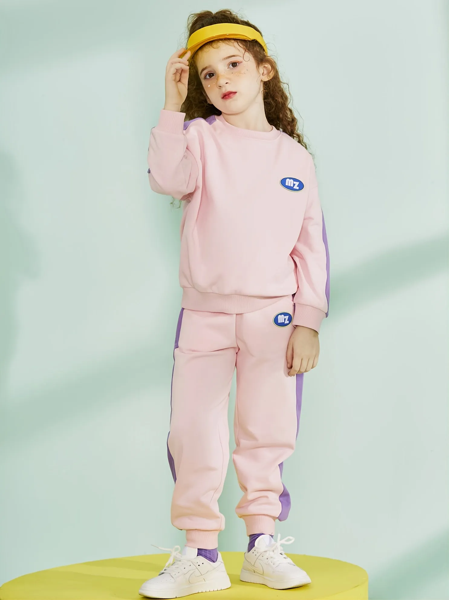 Comfortable Long Sleeve Pullover & Jogger Pant Set for Girls