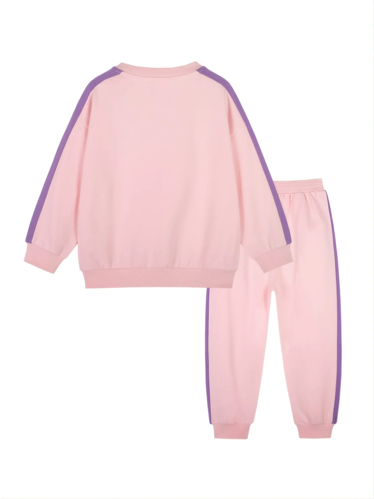 Comfortable Long Sleeve Pullover & Jogger Pant Set for Girls