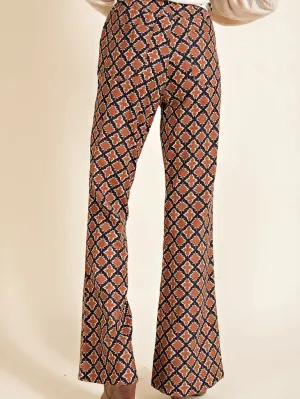 Corduroy Patterned Boot Cut Flare Pants