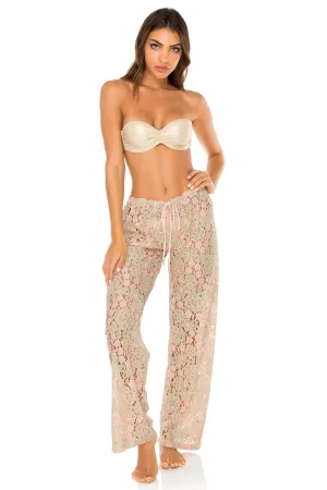 COSITA BUENA - Underwire Push Up Bandeau Top & Gitana Beach Pant • Gold Rush