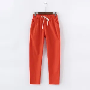 Cotton Linen Pants for Women
