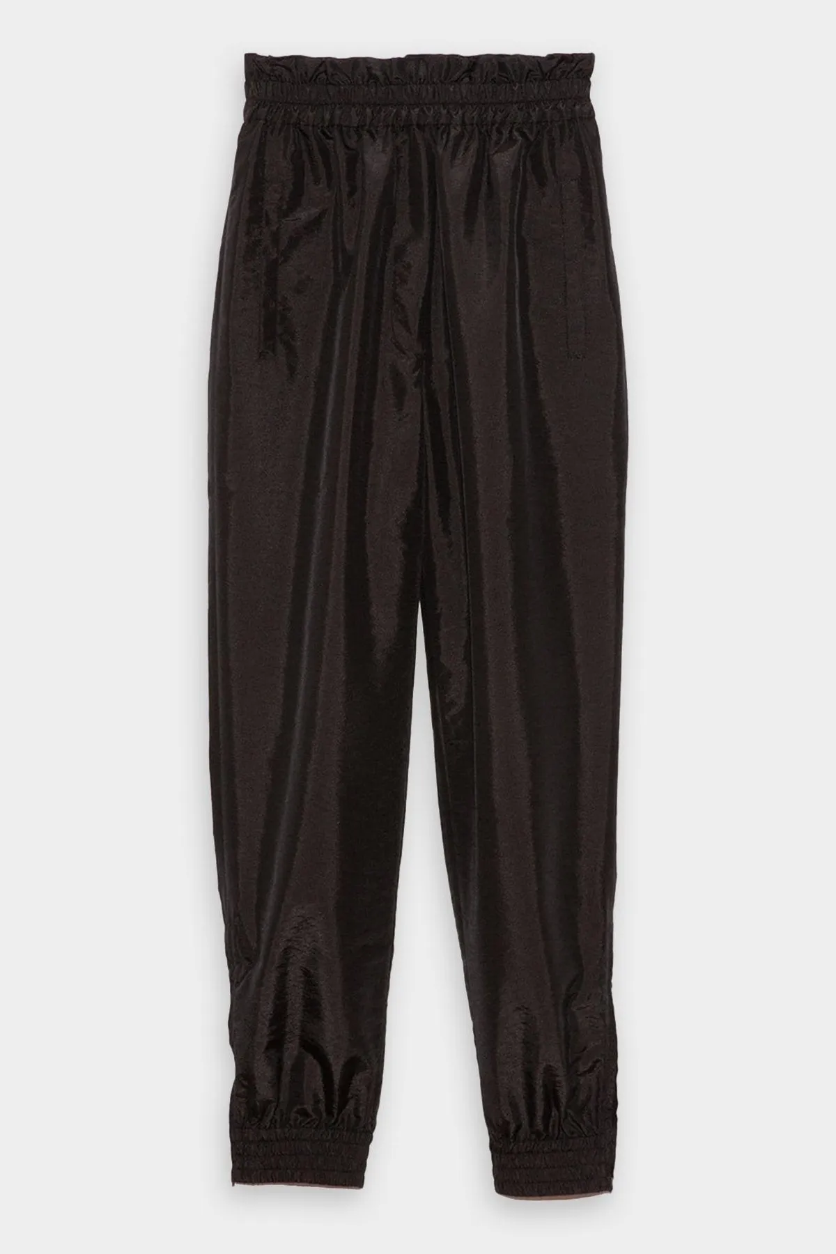 Crispy Nylon Paper Bag Felix Jogger in Black