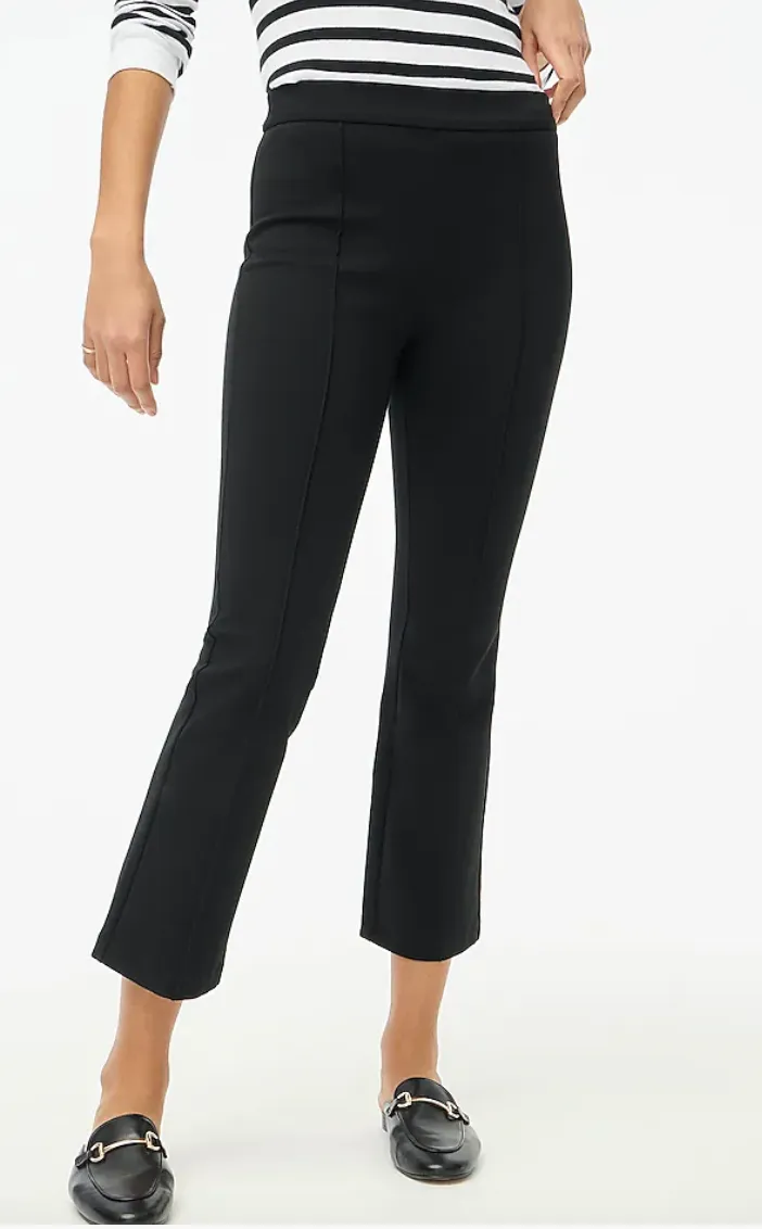 Crop flare ponte pant