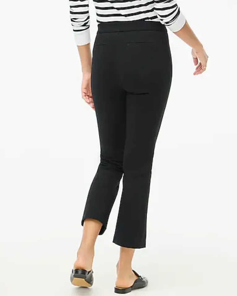 Crop flare ponte pant