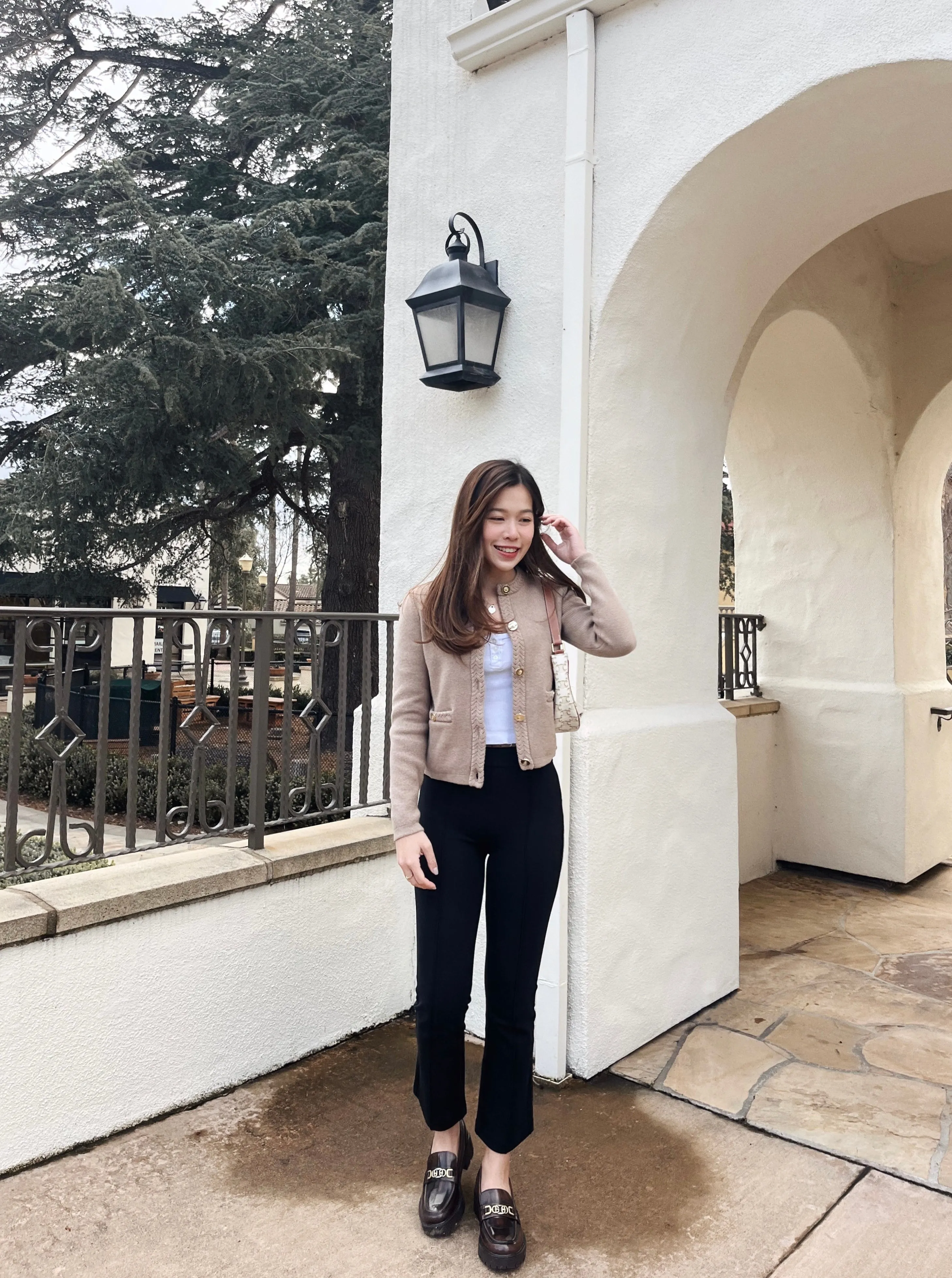 Crop flare ponte pant