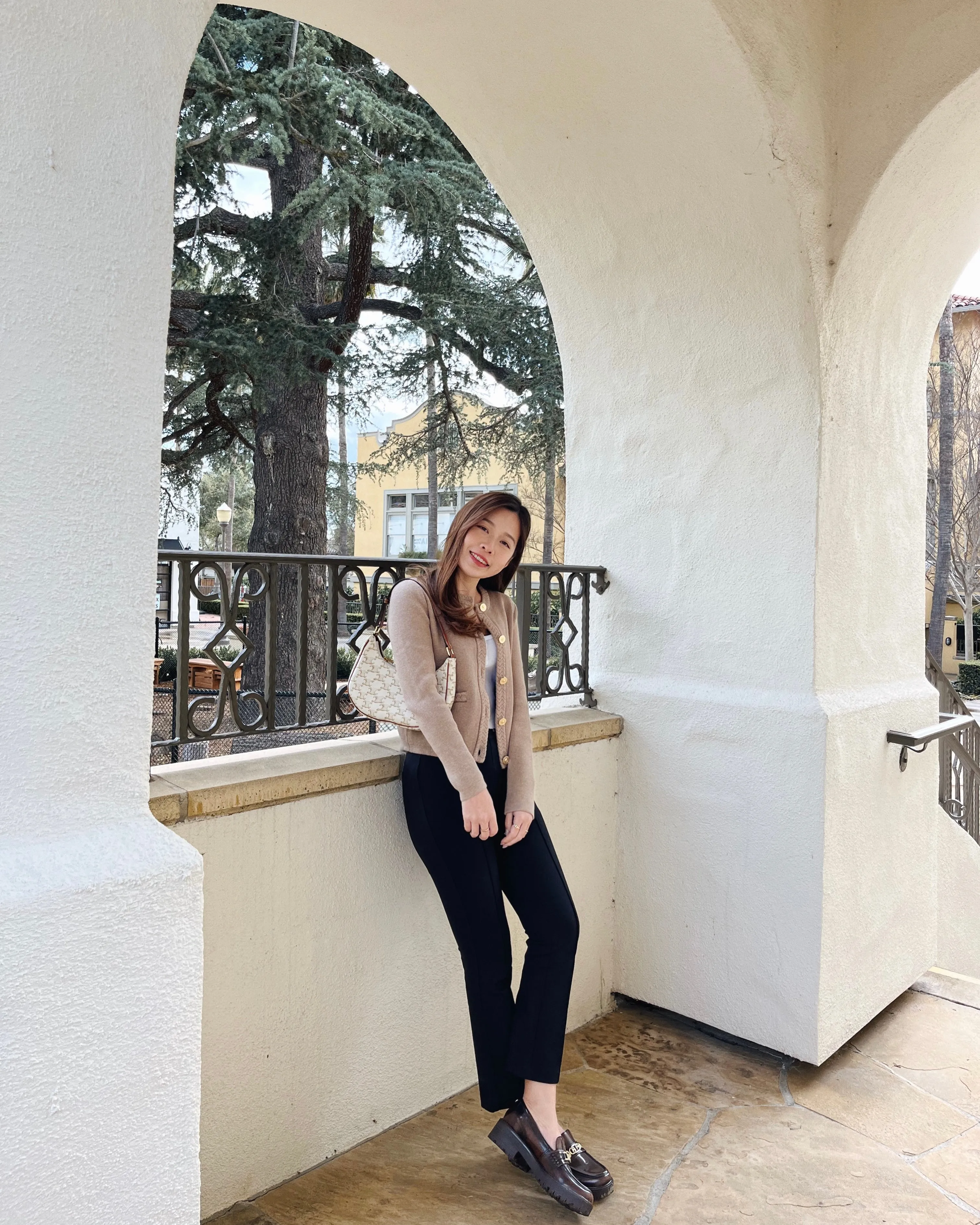 Crop flare ponte pant