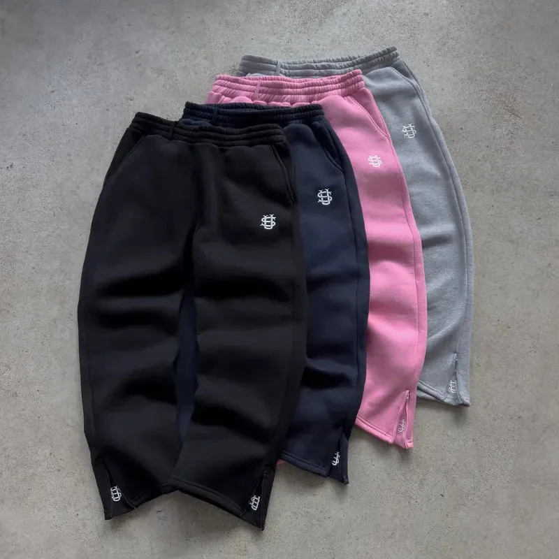 Custom Embroidered Flared Sweatpants