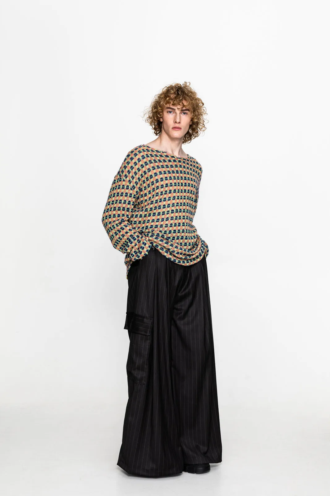 Cypress Sweater Blue Patterned