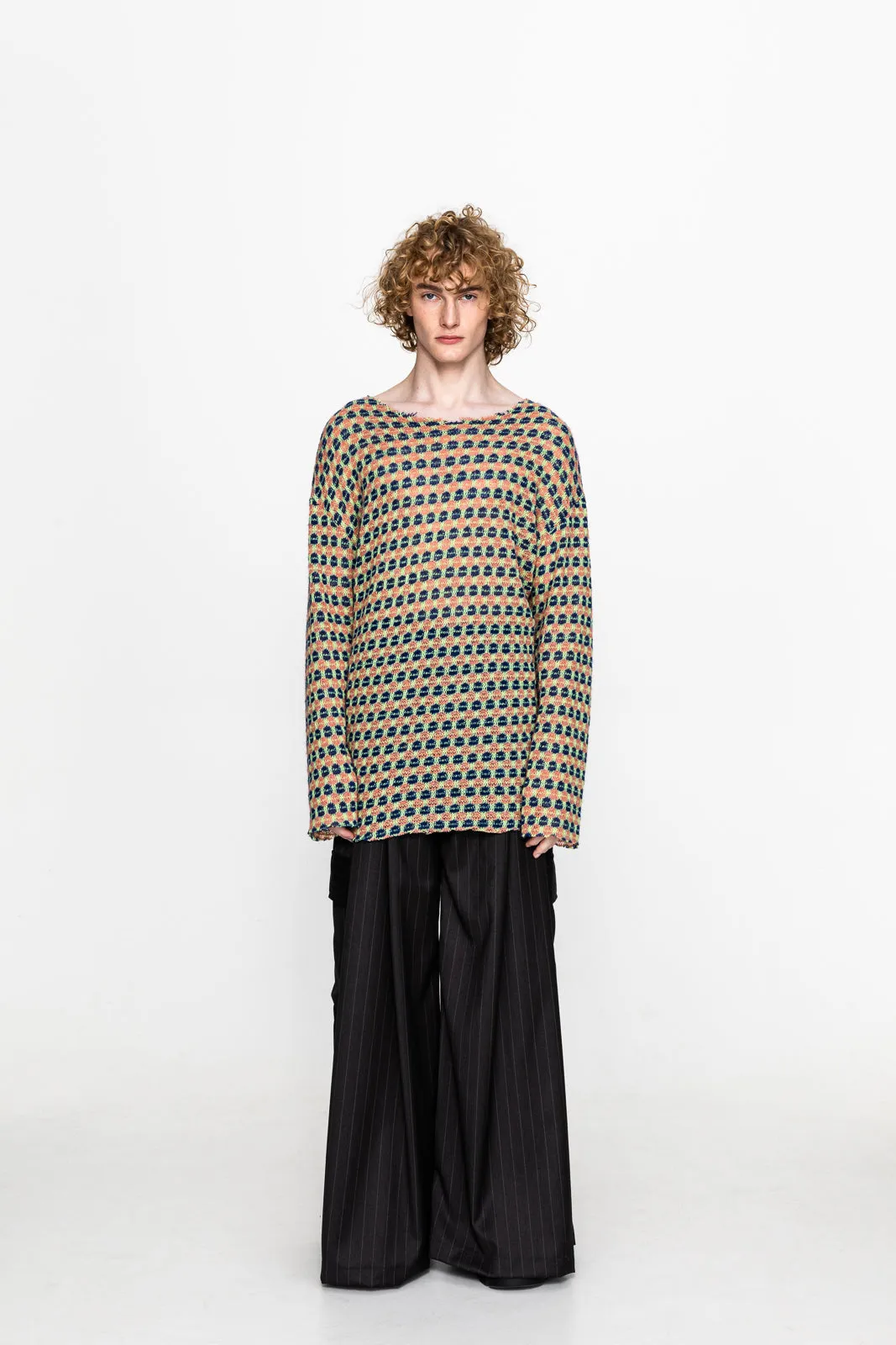 Cypress Sweater Blue Patterned