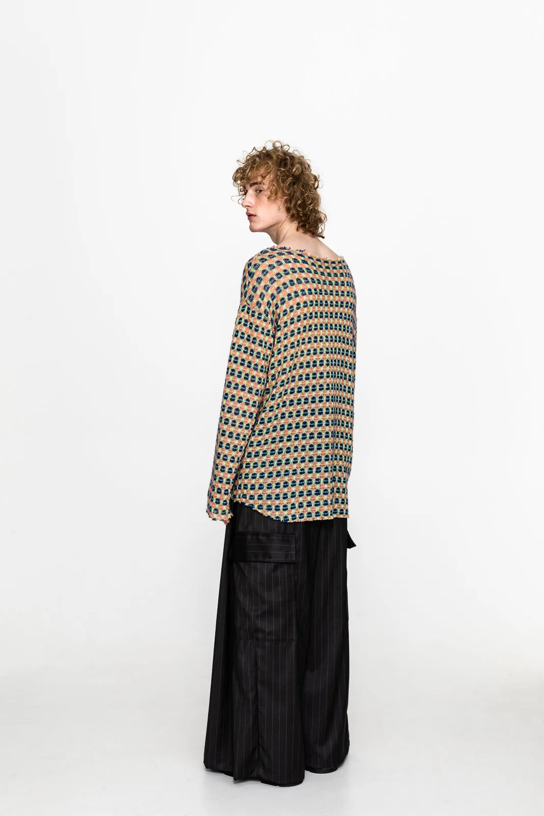 Cypress Sweater Blue Patterned